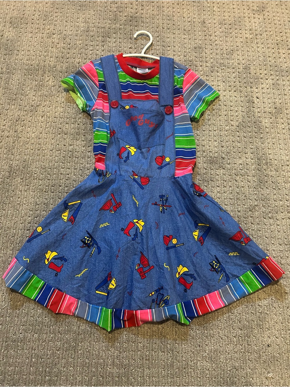 Girls Spirit Halloween Chucky dress costume